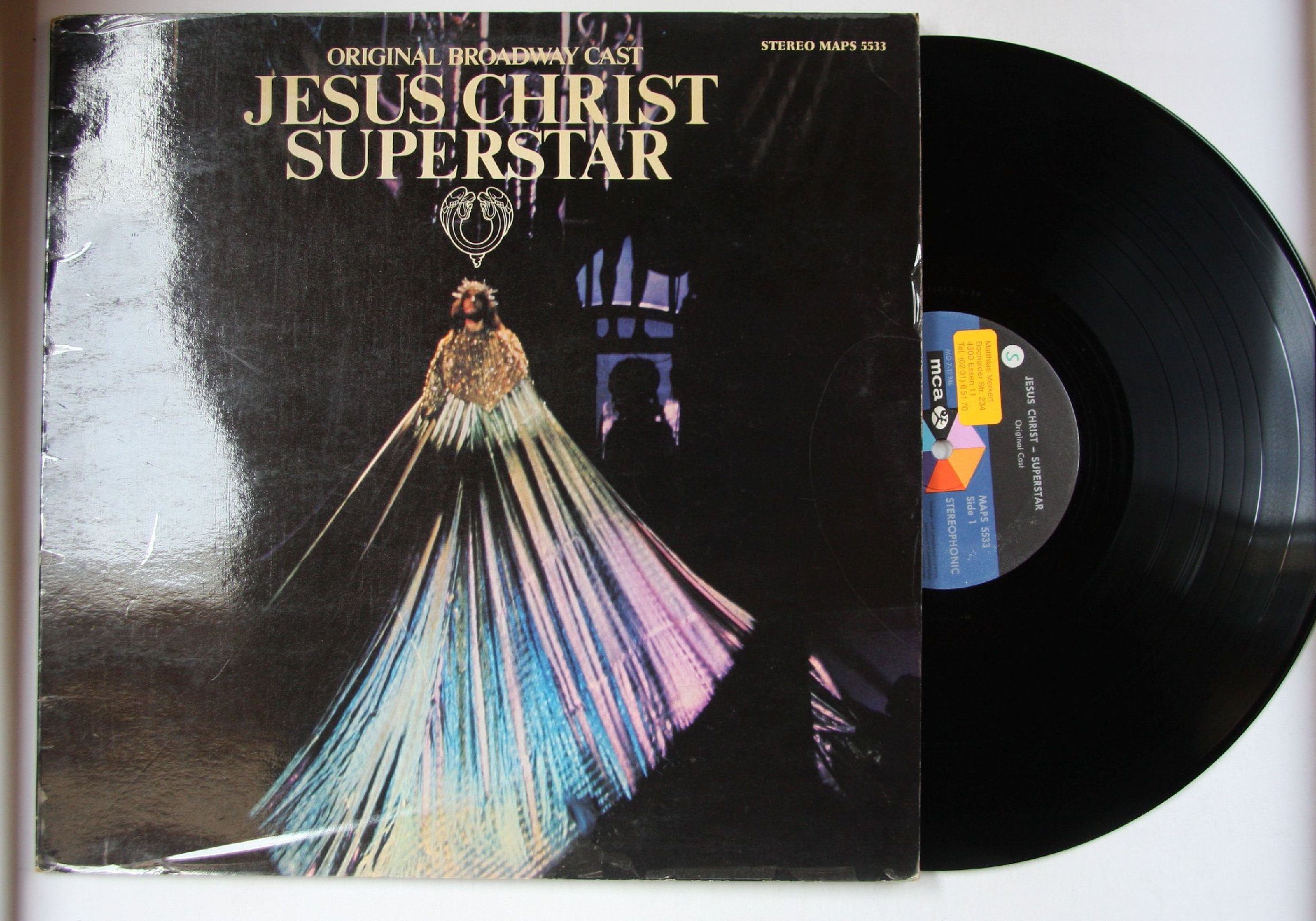 Original CAST RECORDING Jesus Christ Superstar GER LP 1971 Maps 5533 ...