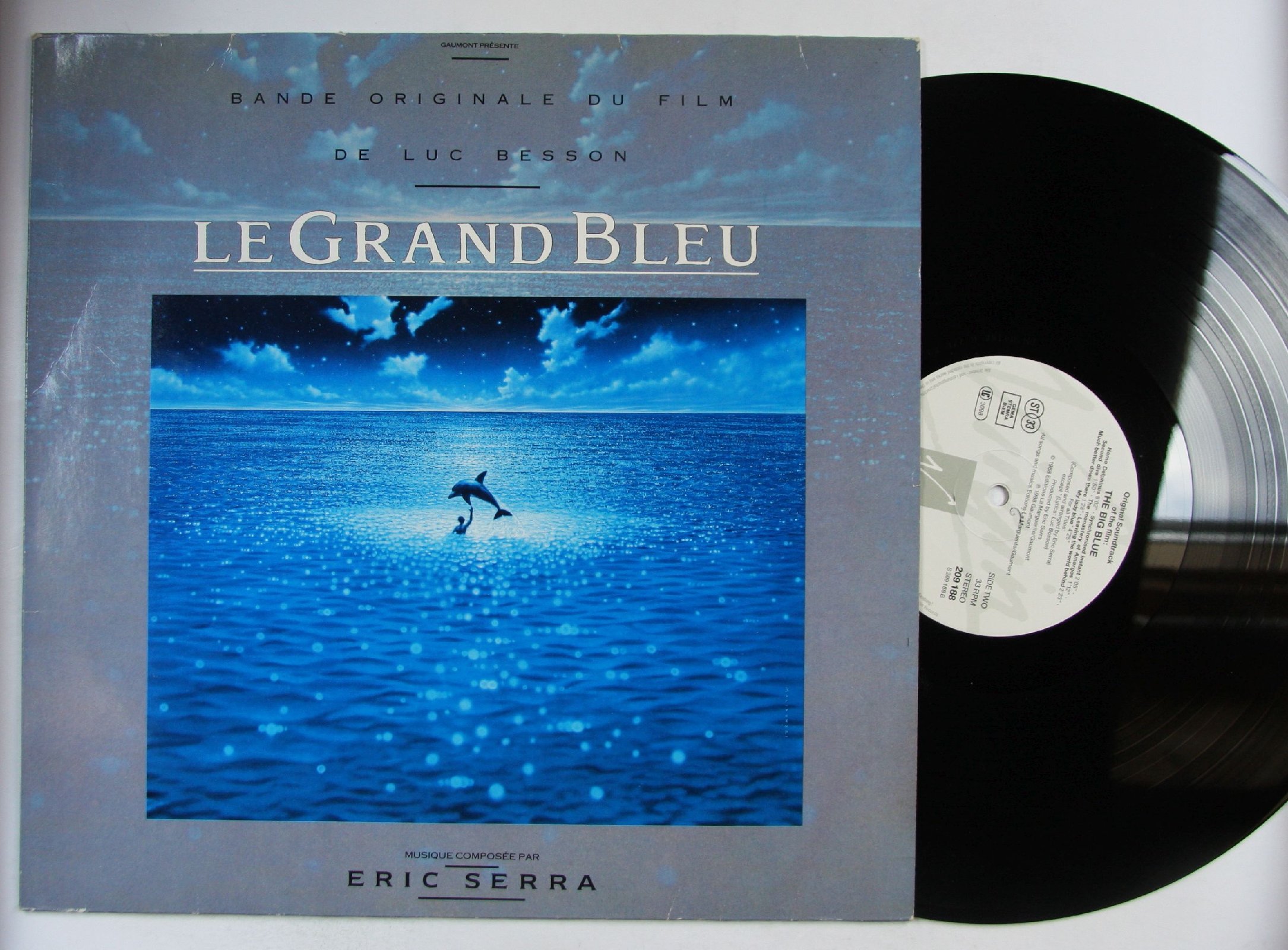 écouter L'album éric Serra Le Grand Bleu Eric Serra le grand bleu (BANDE ORIGINALE DU FILM de Luc Besson) UE LP