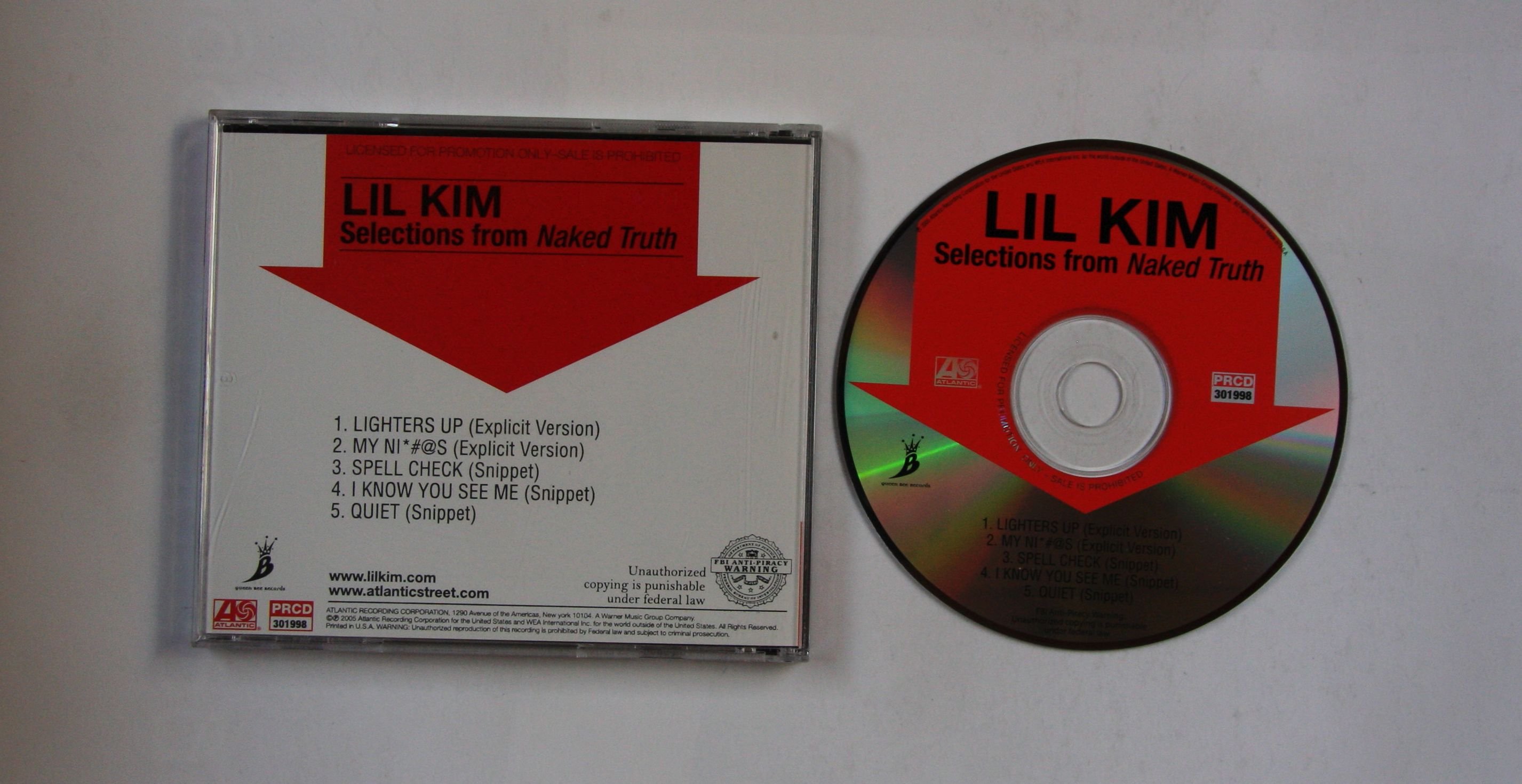 Lil Kim selections from Naked Truth US ADV CDsingle 2005 