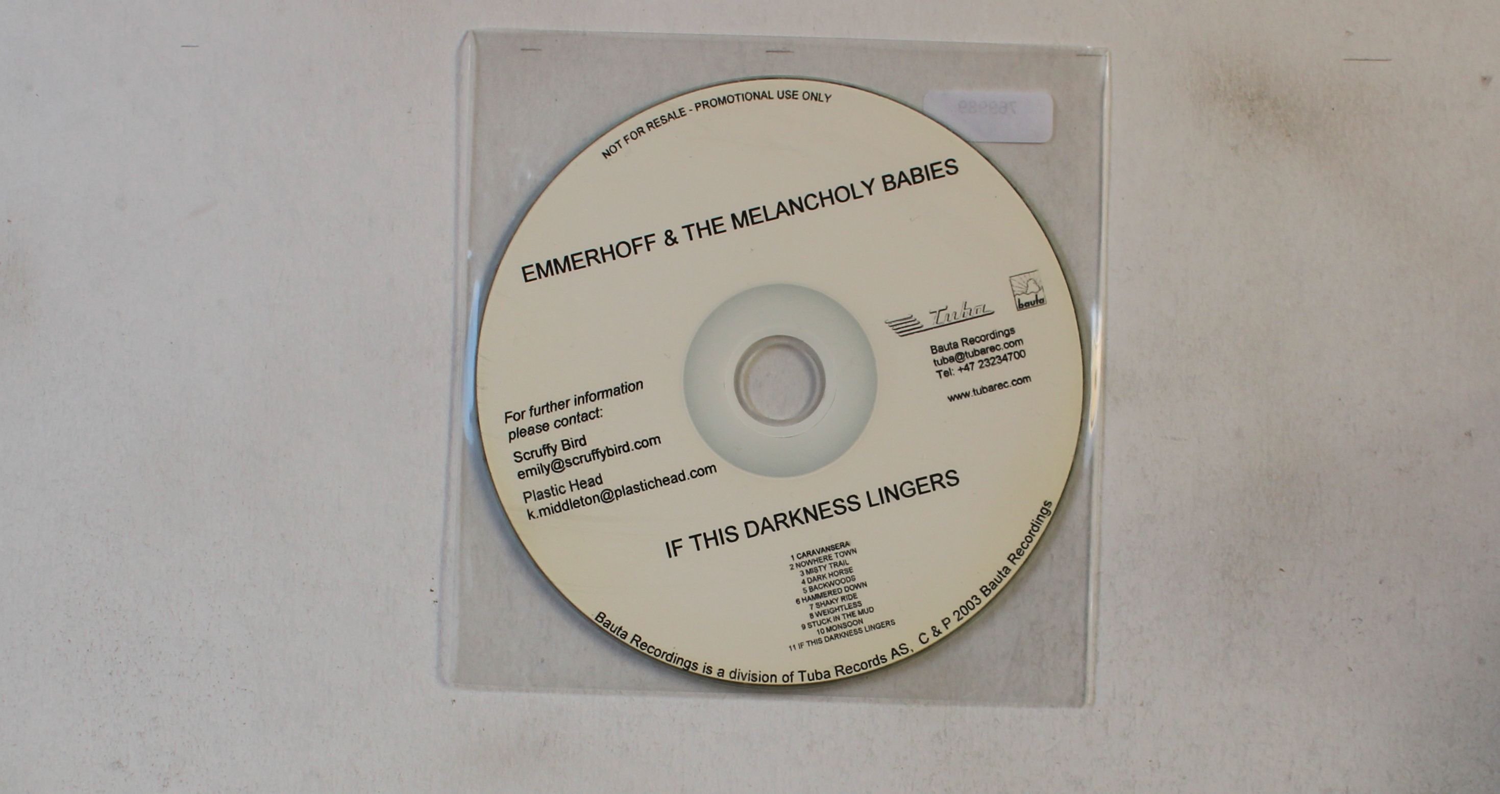 Emmerhoff & The Melancholy Babies If This Darkness Lingers Norway