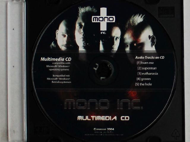 Mono Inc. Multimedia CD Ger CDRom 2004 Megarare Early Promo Inc. 5x Audio