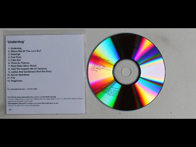 Kasabian Underdog EU ADV CDR Megarare Numbered Promo