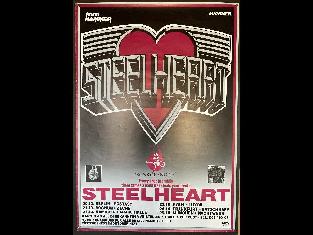 Steelheart Original Tour Poster Germany 1990 59x84cm Rare! Metal Glam