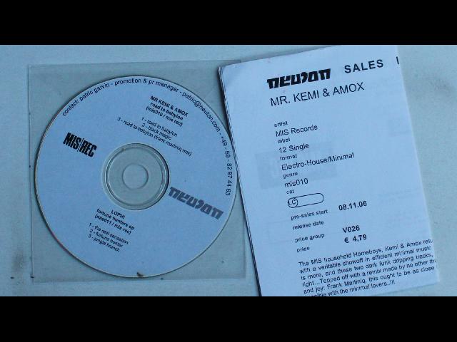 Mr. Kemi & Amox Road To Babylon / Lophi Fortune Hunters EP Ger Adv CDR 2006 +Ins