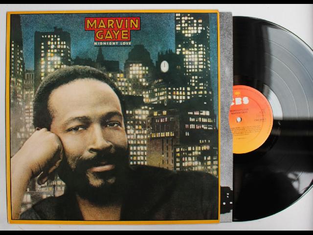 Marvin Gaye Midnight Love EU LP 1982 + Innerbag Soul