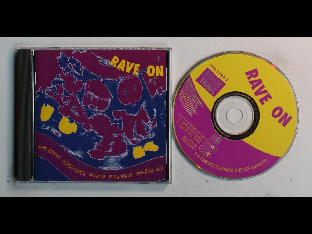 Rave On CD 1990 New Order Shamen My Bloody Valentine Primal Scream Charlatans