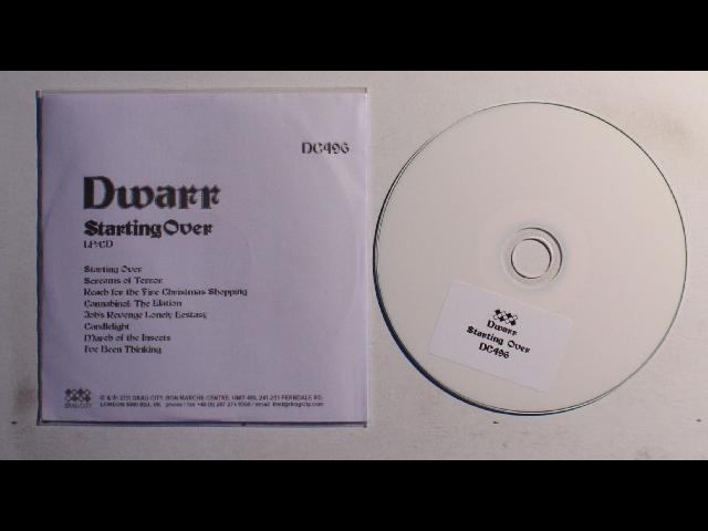 Dwarr Starting Over UK ADV CDR 2011 Doom Metal