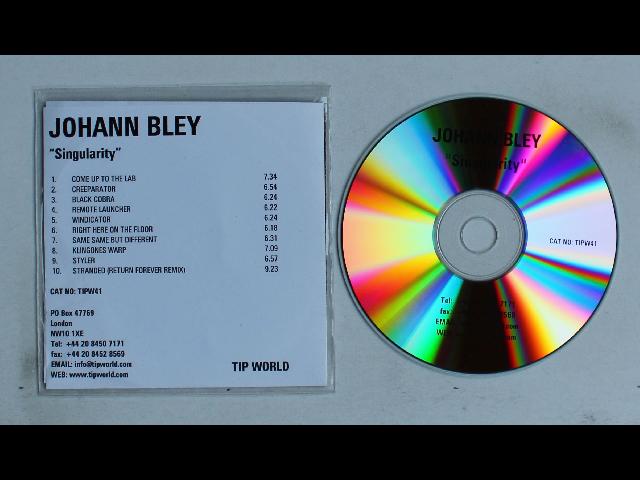 Johann Bley Singularity UK ADV CDR 2005 Psy-Trance Zimmermänner