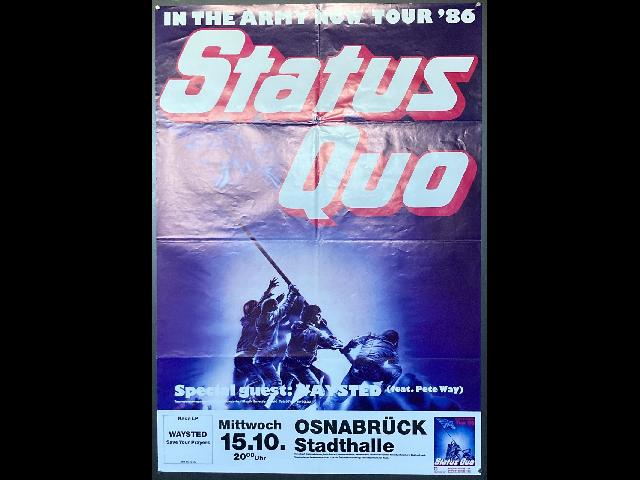 Status Quo Original Concert Poster Osnabrück Stadthalle 15.10.1986 59x84cm