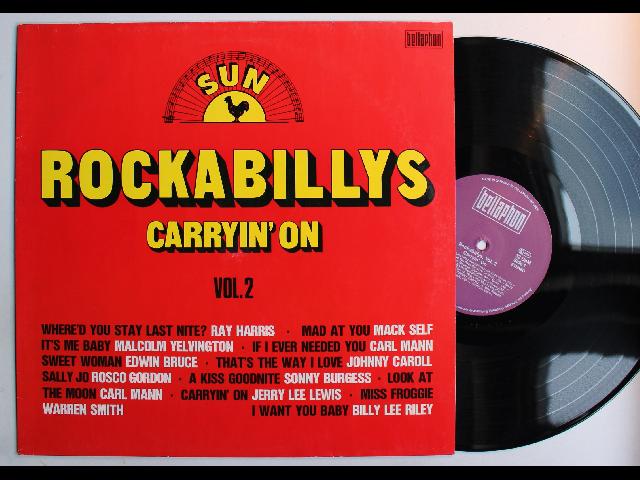 Sun Rockabillys Vol. 2 Carryin' On GER LP Sonny Burgess Carl Mann Rosco Gordon
